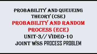 Joint Wide Sense StationaryJWSS process  PQTCSE PRPECE UNIT3 VIDEO10 [upl. by Maiga]