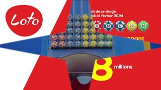 Tirage du Loto  Mercredi 14 février 2024 [upl. by Anaeerb]