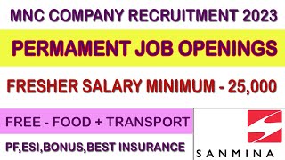 Urgent Hiring Engineering Assitant In Sanmina  Best Mechanical Jobs 2023 [upl. by Annekim589]