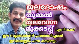 തുമ്മൽ ജലദോഷംമൂക്കടപ്പ് തലപെരുപ്പ് തൊണ്ട ചൊറിച്ചൽ എന്നിവക്ക് ഇത് ഒറ്റ പ്രാവശ്യം പ്രയോച്ചാൽ മതി [upl. by Nawotna]