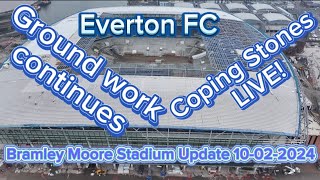 Bramley Moore Dock Everton new stadium Update 10022024 [upl. by Ecnahoy]