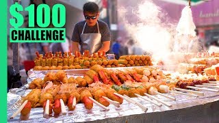 KOREAN Street Food 100 CHALLENGE in MYEONGDONG The best MYEONGDONG street food [upl. by Antonia]