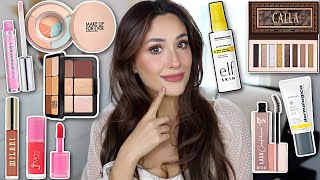 TESTING NEW HIGH END AND DRUGSTORE MAKEUP  elf MUFE lys and more [upl. by High]