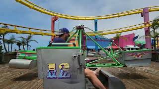 Inkies Scrambler Pacific Park Santa Monica Pier 2022 Off Ride POV [upl. by Anaul]