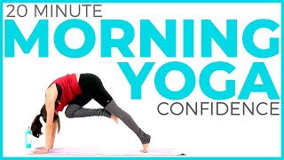 20 minute ENERGIZING Morning Yoga for Posture amp Confidence [upl. by Eiliab]