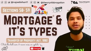 Mortgage and its types Sec 5859 TPA [upl. by Erek]