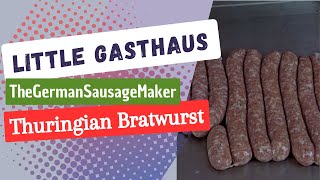 German Street food Thuringian Bratwurst Style made easy littleGasthaus The German Sausagemaker [upl. by Jania]