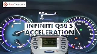 Infiniti Q50 S Hybrid 364PS AWD  acceleration 0100 60100 [upl. by Hellman]