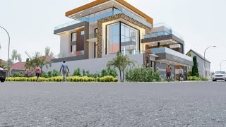 VILLA TRIPLEX 10 PIECES HAUT STANDING  TRIPLEX HOUSE DESIGN  ARCHITECTURE ANIMATION LUMION [upl. by Huttan]