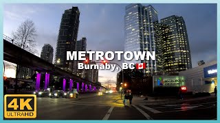 4K Virtual Walking Tour  METROTOWN Burnaby BC Canada November 2023 [upl. by Nagaem534]