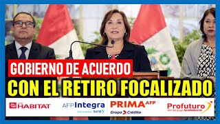 RETIRO DE AFP 2023 Gobierno está de acuerdo con el retiro de aportes de AFP si es focalizado [upl. by Hildy]