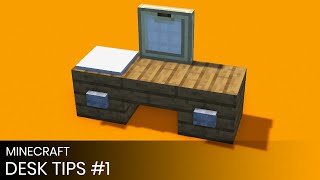 Minecraft Building Tips For Beginners Desks [upl. by Ajnos]