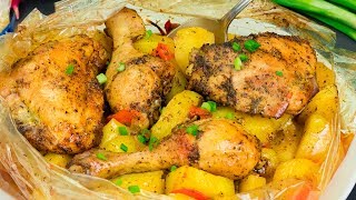 Pollo con patate nel sacchetto al forno una delizia  SaporitoTV [upl. by Alameda]