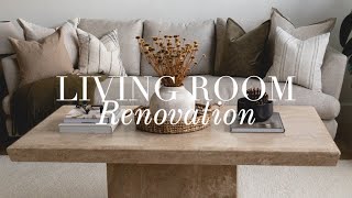 Living Room Full Renovation amp Reveal [upl. by Bausch]