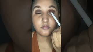 WATCH THIS QUICK 1MIN SILVERY BROWN EYESHADOW LOOK ✨ 🎨 😍😍🌸 viralreels reelsvideo [upl. by Arihsan]