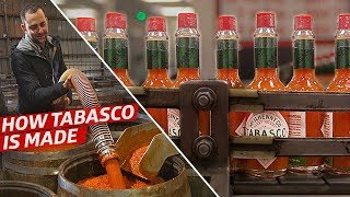 How the Tabasco Factory Makes 700000 Bottles of Hot Sauce Per Day — Dan Does [upl. by Theresina]