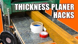 5 Quick Thickness Planer Hacks  Woodworking Tips and Tricks [upl. by Macilroy]