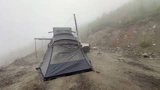 Camping on the top of Squamish Mountain in the rain [upl. by Eelac]