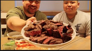 KING CRAB amp STEAK MUKBANG [upl. by Ahseet]