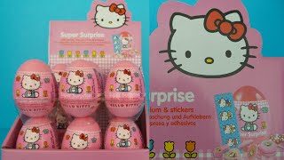 HELLO KITTY SURPRISE EIEREN UITPAKKEN  UNBOXING HELLO KITTY SURPRISE EGGS [upl. by Karil]