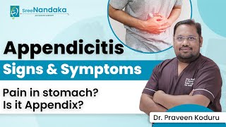 Appendix Pain Appendicitis  Causes Symptoms amp Treatment  Dr Praveen Koduru [upl. by Ma]