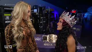 WWE Zelina Vega Attacks Carmella Backstage 3 21 22 [upl. by Janela]