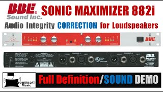 BBE Sonic Maximizer 882i  Definition Applications amp Sound Demo [upl. by Benny285]