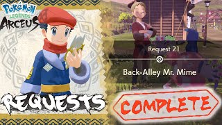 Pokemon Legends Arceus Request 21 Walkthrough quotBack Alley Mr Mimequot How To Unlock amp Location Guide [upl. by Adamsen34]