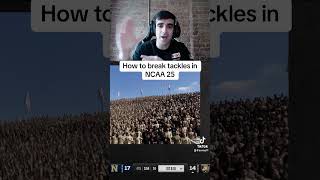 HOW TO BREAK TACKLES IN NCAA 25 ncaa ncaa25 collegefootball gaming [upl. by Els]