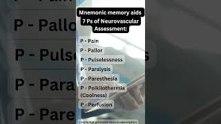 7 Ps of Neurovascular Assessment NCLEX Prep nclex nclexreview nursingstudent [upl. by Arne568]