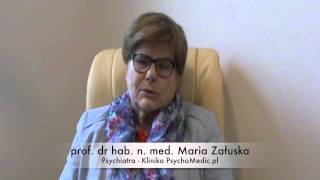 Leczenie depresji a spożycie alkoholu  prof psychiatra Maria Załuska Klinika PsychoMedicpl [upl. by Ellivro]