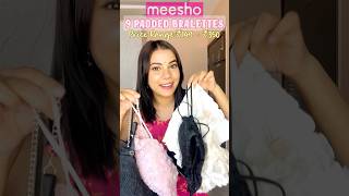 9 Padded Bralette Tops from Meesho starting at ₹149 💕meeshofinds meeshohaul [upl. by Led]