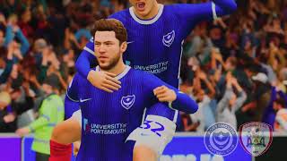 Portsmouth vs Barnsley Highlights  EFL League One 2324  EAFC 24 [upl. by Annailuj]