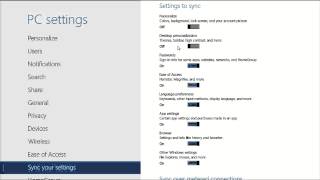 Tech Support How to change the Sync settings in Windows 8 [upl. by Rolan814]