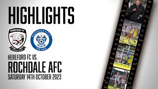 HIGHLIGHTS  Hereford 10 Rochdale [upl. by Alikahs527]