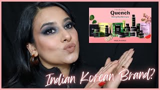 Indian Korean Skincare brand by Kareena Kapoor  Quench Botanics Review  Himanshi Vashisht [upl. by Noreht]