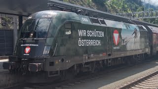 Spezial Video von der 1116 182 quotBundesheerquot am Railjet in Feldkirch Bahnhof [upl. by Eivlys]