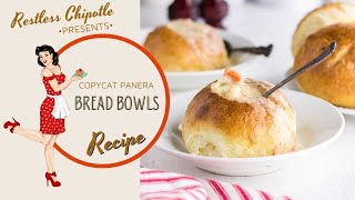 Panera Style Bread Bowls for Soup Bread RestlessChipotle [upl. by Yrehcaz971]