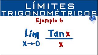 Límites Trigonométricos  Ejemplo 6  Tangente de x sobre x [upl. by Donohue]