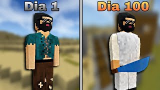 SOBREVIVÍ 100 Días en un DESIERTO INFINITO en SurvivalCraft 2 en MODO CRUEL [upl. by Adekam]