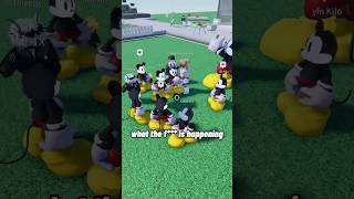 Mickey forms an ARMY 😭 roblox funny [upl. by Wehttan]