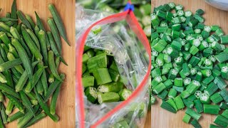 How To Store And Preserve Okra [upl. by Gilboa343]