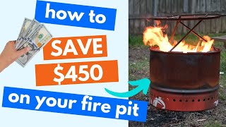 450 Smokeless Fire Pit for 20 🔥 no weld DIY fire pit from a single barrel [upl. by Malinda145]