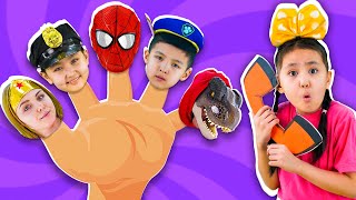 Heros Finger Family Song  No No FrolicRollic more Funny Nursery Rhymes amp Kids Songs [upl. by Bethezel]