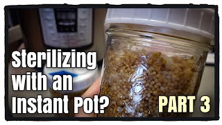 Instant Pot to Sterilize Mushroom Grain Spawn Jars PART 3 [upl. by Wilkey387]