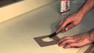 How to repair a deep scratch in your laminate countertop [upl. by Jorey623]