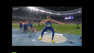 Shot put  Ryan Crouser Olympic record 73 10 12quot  2252 SLOMO video [upl. by Clem]