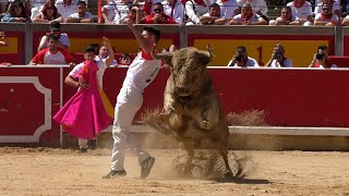 CONCURSO DE RECORTADORES CON TOROS SAN FERMÍN 2024 [upl. by Ekrub]