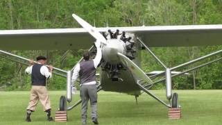 Flight of the Old Rhinebeck Aerodromes Spirit of St Louis May 21 2016 [upl. by Kletter]