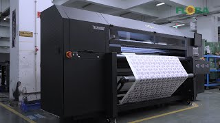 FLORA TX2000EP Digital Dye Sublimation Textile Printer 2M High speed Fabric Print Machine  Overview [upl. by Ultun607]